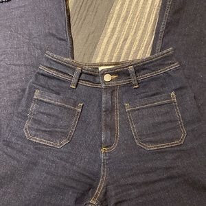 Zara marine straight jeans